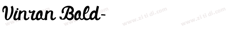 Vinron Bold字体转换